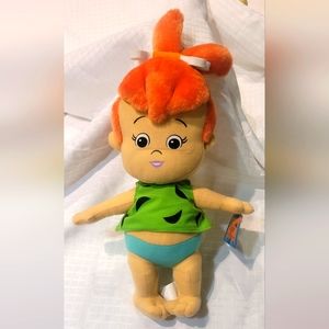 NWT Vintage Pebbles Plush 14" from The Flintstones Hanna Barbera by Toy Factory